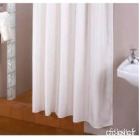 textile rideau de douche blanche 180x180 qualité bagues inclue 180 large x 180 haut! - B071RT9MF5